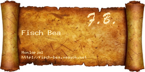 Fisch Bea névjegykártya